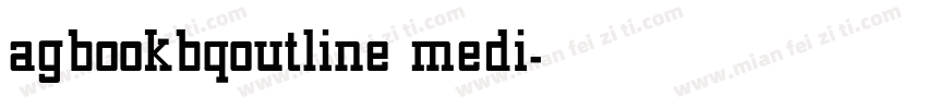 agbookbqoutline medi字体转换